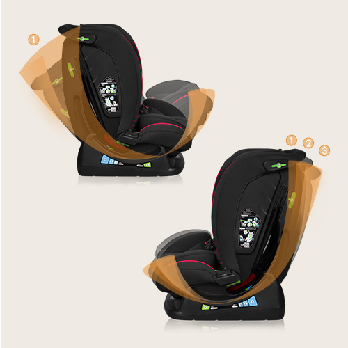 lionelo Aart i-Size Black Carbon Red — Kindersitz